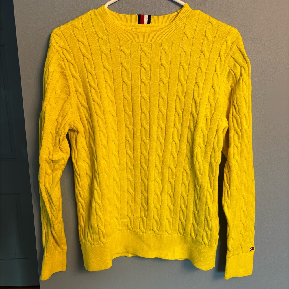 Tommy Hilfiger Bright Yellow Crewneck Sweater